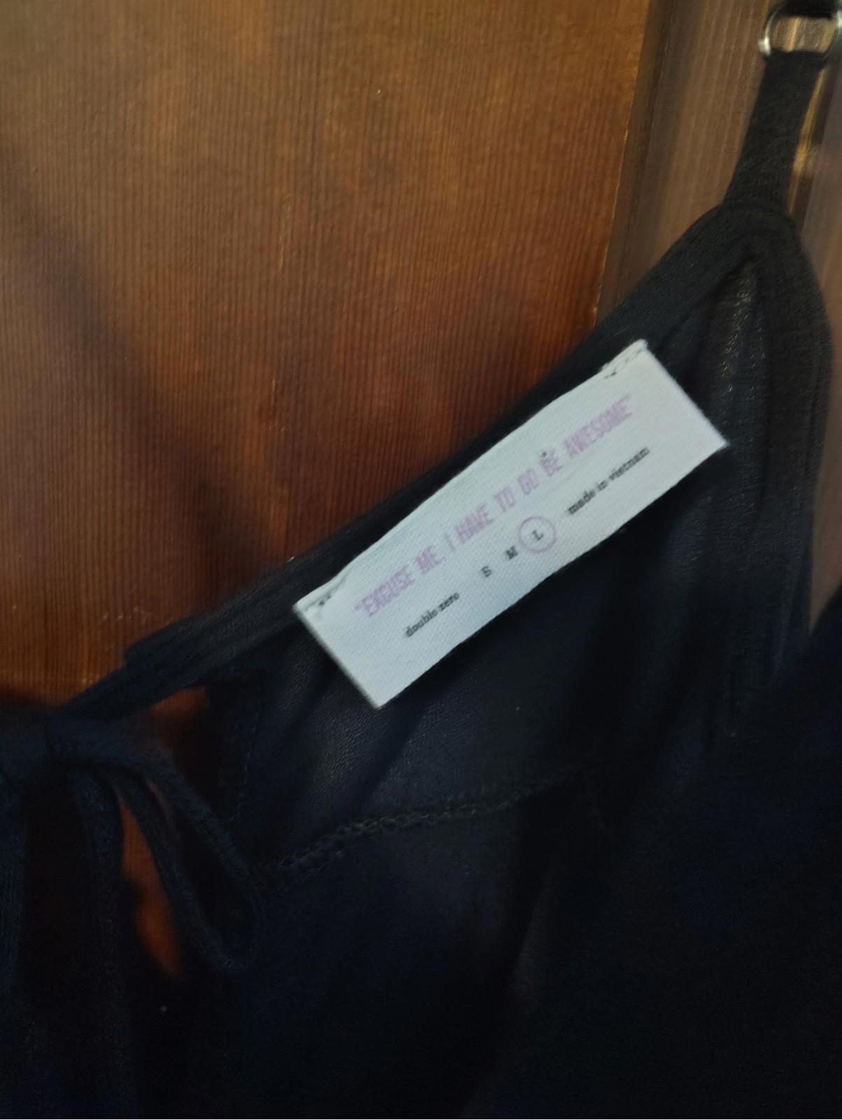 Double Zero Nwt $38.99 Women’s Maxi Simple Dress Size L Black — image 2 of 4